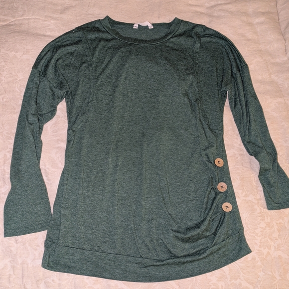Nursing/Maternity Green Top - Picture 1 of 5